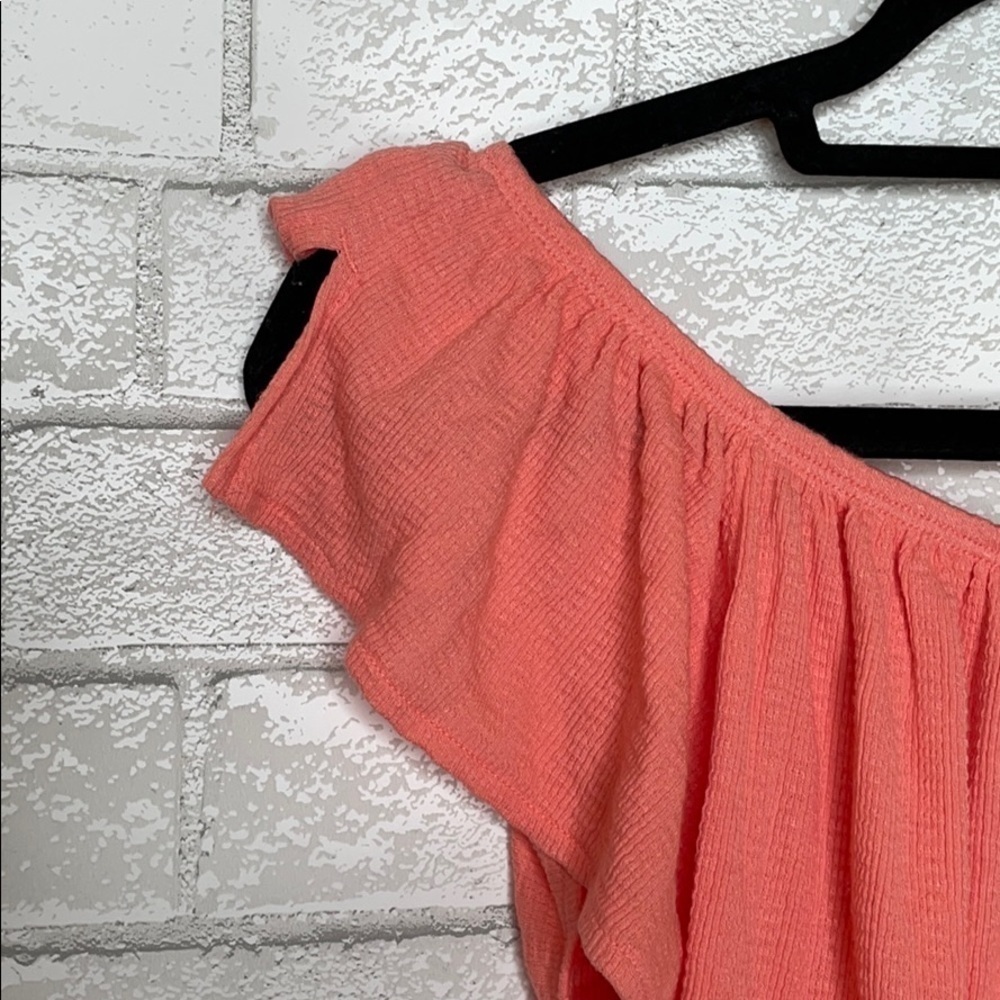 Free People Orange Julep Button Up Tee - Picture 6 of 11